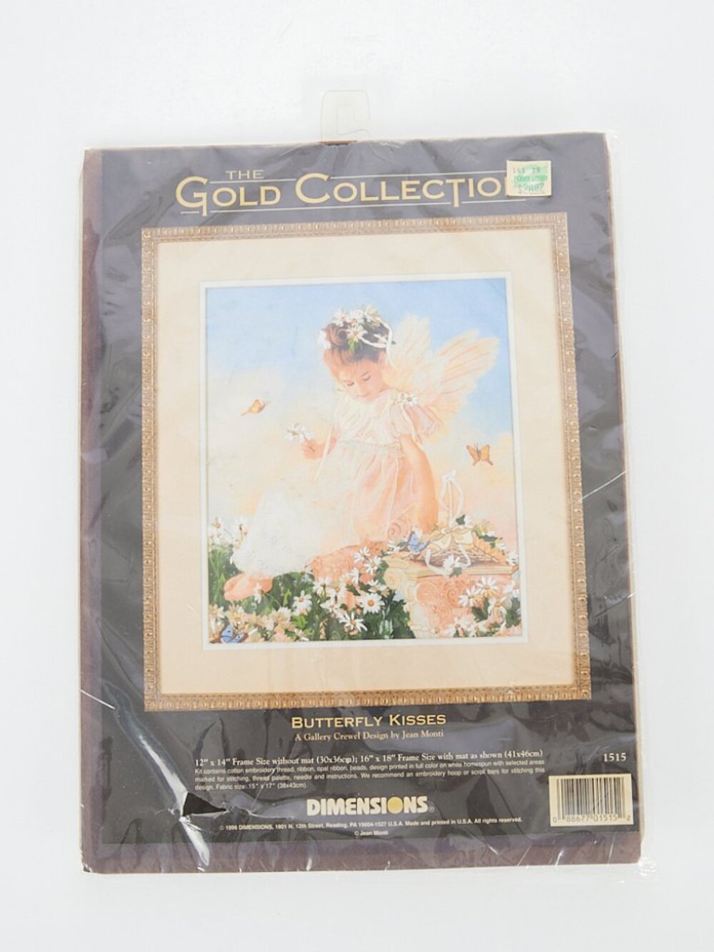 DIMENSIONS 1998 The Gold Collection Crewel Design Kit 1515 Butterfly Kisses